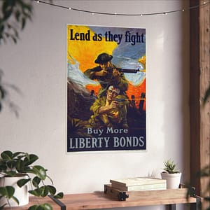 1522025259214791736_2048.jpeg Lend as They Fight - Buy More Liberty Bonds - Sidney H. Riesenberg (1918) - Patriotic WWI Poster Print