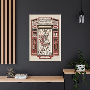 18293872572316586622_2048.jpeg Diploma for Loyal Service at Calvé-Delft - Richard Roland Holst (1924) - Art Deco Canvas Print