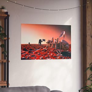 4361902620335497449_2048.jpeg Astronauts Approach Viking 2 - NASA, Pat Rawlings (1991) - Space Age Poster Print
