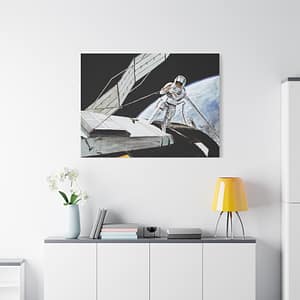6697419560676288718_2048.jpeg Charles Conrad Jr., Skylab 2 Commander - NASA, Paul Fjeld (1973) - Space Age Canvas Print