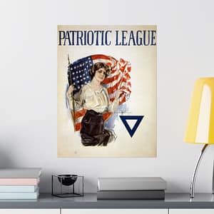 7622732440870213834_2048.jpeg Patriotic League - Howard Chandler Christy (1918) - Patriotic WWI Poster Print