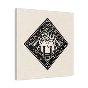 8255969851205795104_2048.jpeg Vignette in Memory of Mary Vincentia Huizinga-Schorer - Richard Roland Holst (1919) - Art Deco Canvas Print