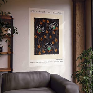 8853972370841018704_2048.jpeg Flower Pattern Pochoir Print - Compositions dans le Gout Oriental - E. A. Séguy (1914) - Art Deco Poster Print