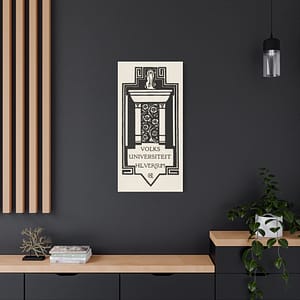 936874824289271399_2048.jpeg Zuil, Volksuniversiteit Hilversum - Richard Roland Holst (1920) - Art Deco Canvas Print