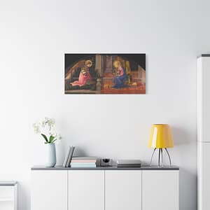 9573887326964441743_2048.jpeg The Annunciation - Filippo Lippi (c. 1450-53) - Renaissance Canvas Print
