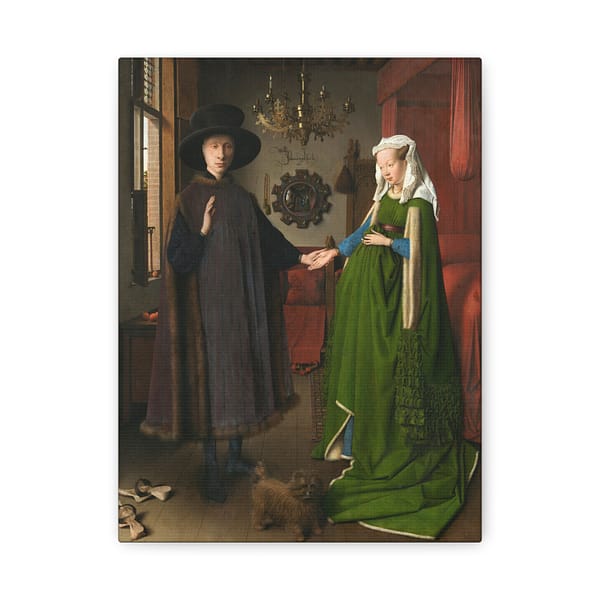 10181225693104720081_2048-1.jpeg The Arnolfini Portrait – Jan van Eyck (1434) – Renaissance Canvas Print