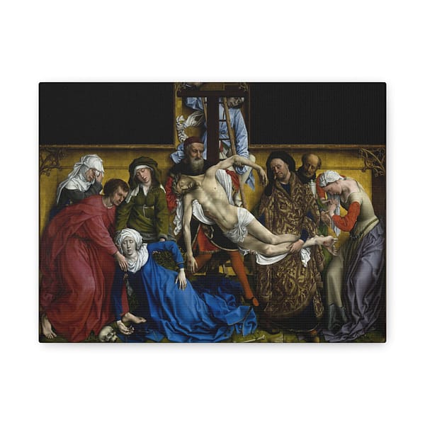 10212202542943930340_2048.jpeg The Descent from the Cross – Rogier van der Weyden (c. 1435) – Renaissance Canvas Print