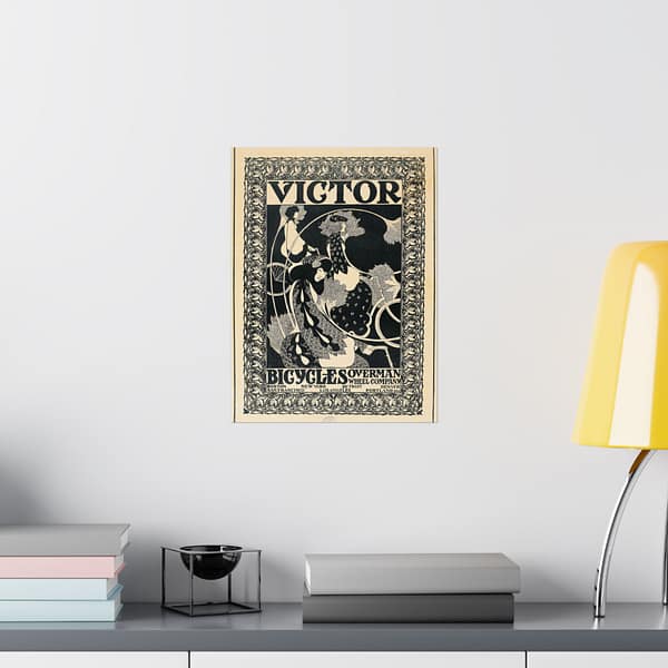 10504077872281866728_2048-1.jpeg Victor Bicycles ad – William Henry Bradley (c. 1896) – Art Nouveau Poster Print