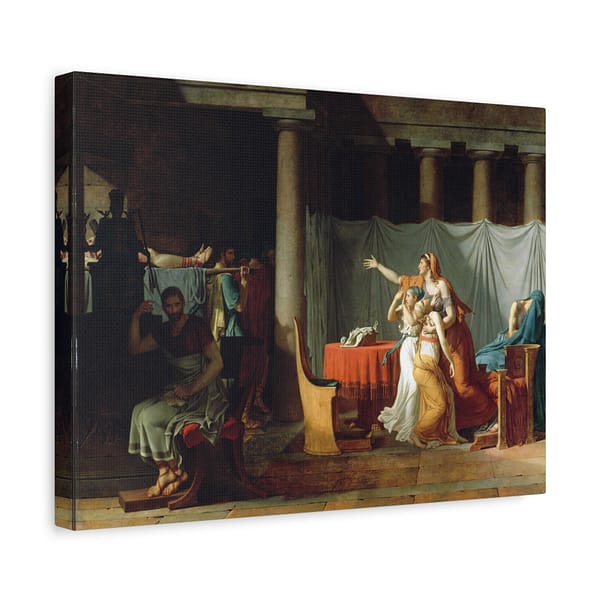 10591373250381099437_2048-1.jpeg Lictors Bring Brutus the Bodies of His Sons – Jacques-Louis David (1789) – Classical Canvas Print