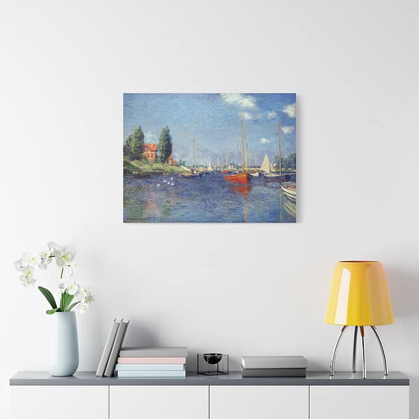 1062495377855399268_2048-1.jpeg Red Boats, Argenteuil – Claude Monet (1875) – Impressionist Canvas Print