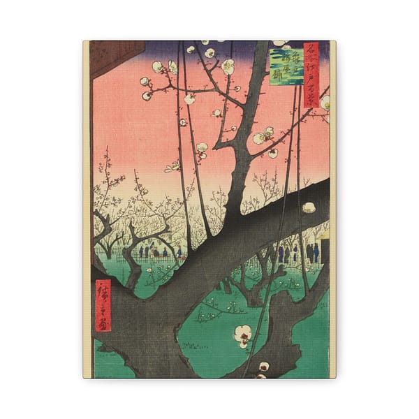 11036631265474092120_2048-1.jpeg Plum Park in Kameido – Utagawa Hiroshige (1857) – Japanese Woodblock Canvas Print
