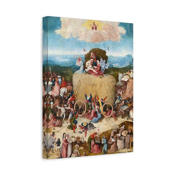 11057652527966155833_2048-1.jpeg The Haywain Triptych (central panel) – Hieronymus Bosch (c. 1510) – Renaissance Canvas Print