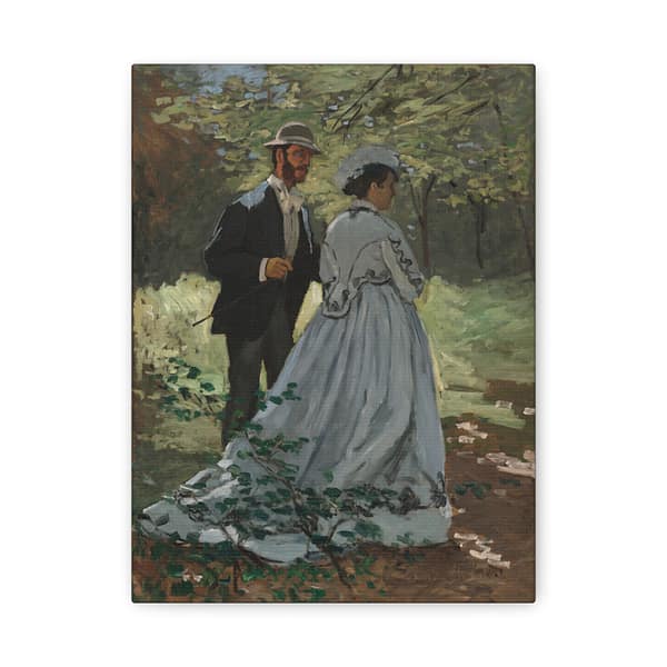 11760279193914755549_2048-1.jpeg Bazille and Camille – Claude Monet (1865) – Impressionist Canvas Print