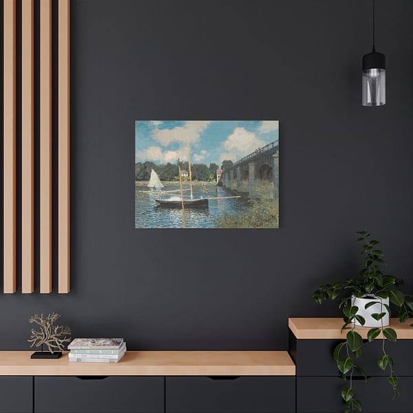 12179434661229799850_2048-1.jpeg The Bridge at Argenteuil – Claude Monet (1874) – Impressionist Canvas Print