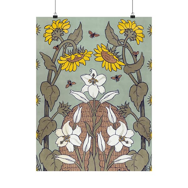 12277856765443924894_2048-1.jpeg Bees and Beehive – Suze Fokker (1898) – Art Nouveau Poster Print