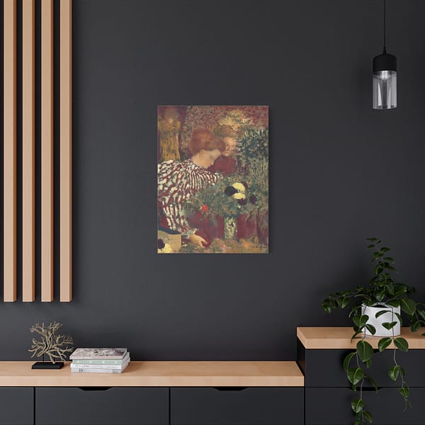 12497737792361285354_2048-1.jpeg Woman in a Striped Dress – Edouard Vuillard (1895) – Impressionist Canvas Print