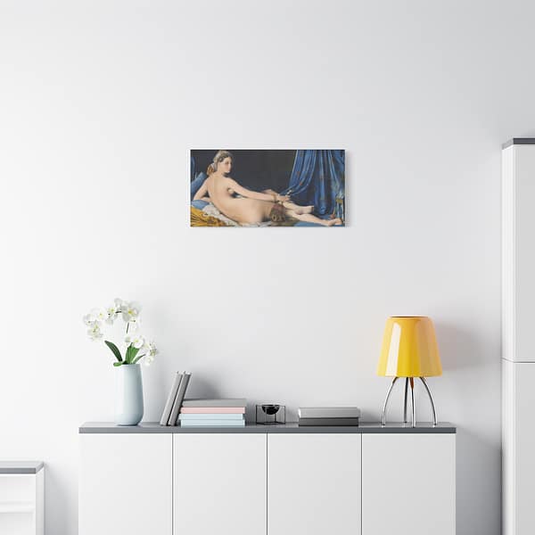 12541806548820409204_2048-2.jpeg La Grande Odalisque – Jean-Auguste-Dominique Ingres (1814) – Classical Canvas Print