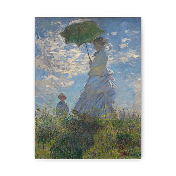 12587482363269111951_2048-1.jpeg Woman with a Parasol (Madame Monet & Her Son) – Claude Monet (1875) – Impressionist Canvas Print