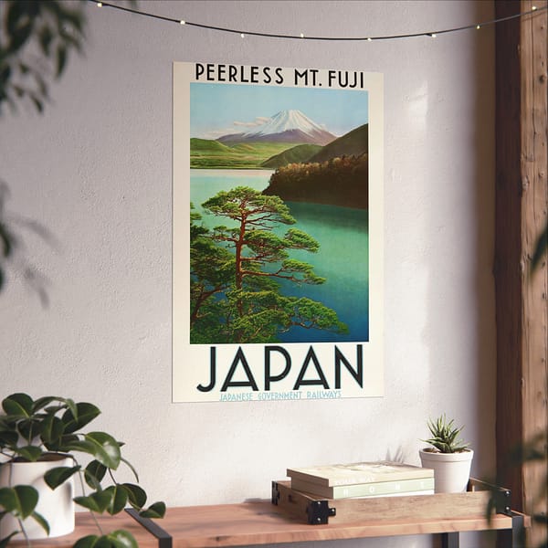 12744778874283690013_2048-1.jpeg Peerless Mt. Fuji – Japanese Government Railways (c. 1930s) – Vintage Travel Poster Print