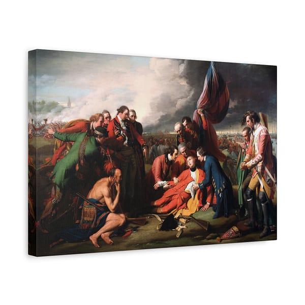 12825172069632580773_2048-1.jpeg The Death of General Wolfe – Benjamin West (1770) – Classical Canvas Print