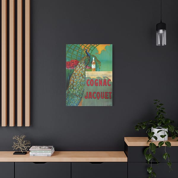 12985247046187530360_2048-1.jpeg Cognac Jacquet Peacock – Camille Bouchet – Art Nouveau Canvas Print
