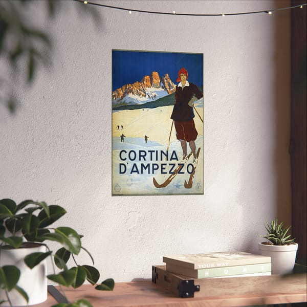 13365599101158221065_2048-1.jpeg Cortina d’Ampezzo, Italy – ENIT Italian National Tourist Board (c. 1920) – Vintage Travel Poster Print
