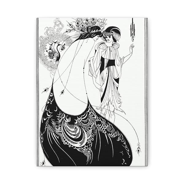 13387133587105407117_2048-1.jpeg Aubrey Beardsley – The Peacock Skirt (1893) – Art Nouveau Canvas Print