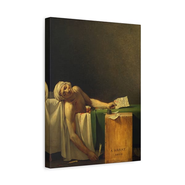 13553757269406815935_2048-1.jpeg The Death of Marat – Jacques-Louis David (1793) – Classical Canvas Print
