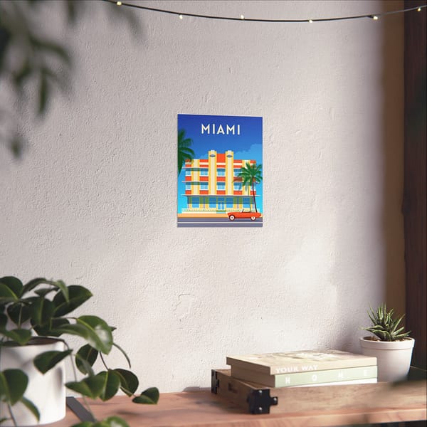 13856583977292412159_2048-1.jpeg Miami, Florida - LUNE Original - Vintage Art Deco Style Travel Poster Print