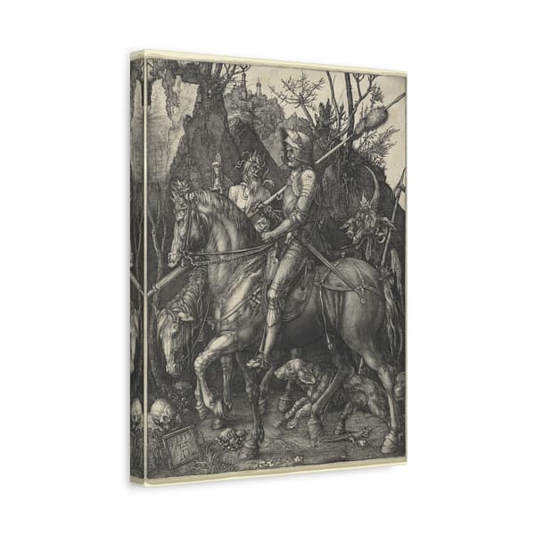 14690323367432475898_2048.jpeg Knight, Death, and the Devil – Albrecht Dürer (1513) – Renaissance Canvas Print