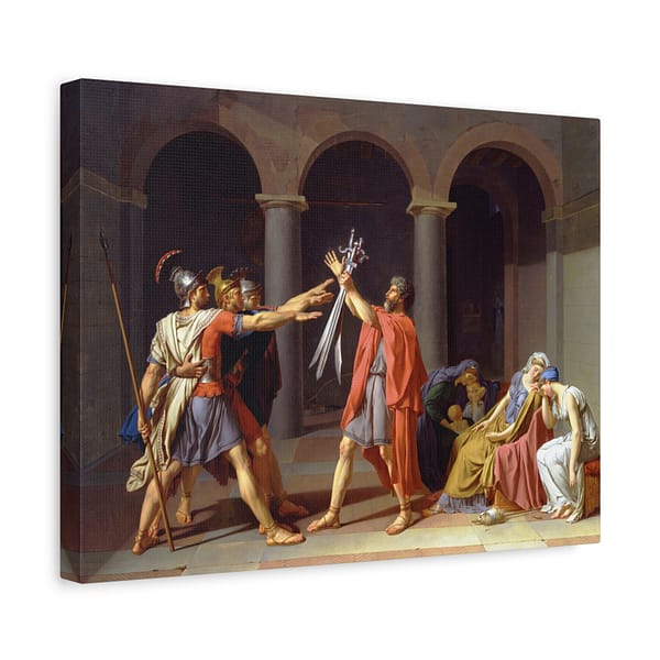1479788180743887796_2048-1.jpeg Oath of the Horatii – Jacques-Louis David (1784) – Classical Canvas Print