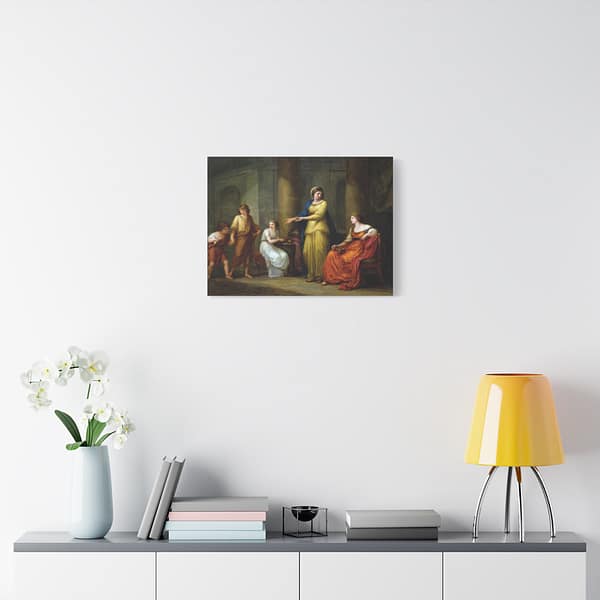 14884730648500907562_2048-1.jpeg Cornelia, Mother of the Gracchi – Angelica Kauffman (1785) – Classical Canvas Print