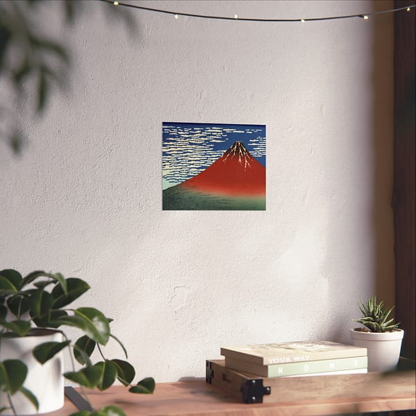 15229233634623847060_2048-1.jpeg Red Fuji (South Wind, Clear Sky) – Katsushika Hokusai (c. 1830-32) – Japanese Woodblock Poster Print