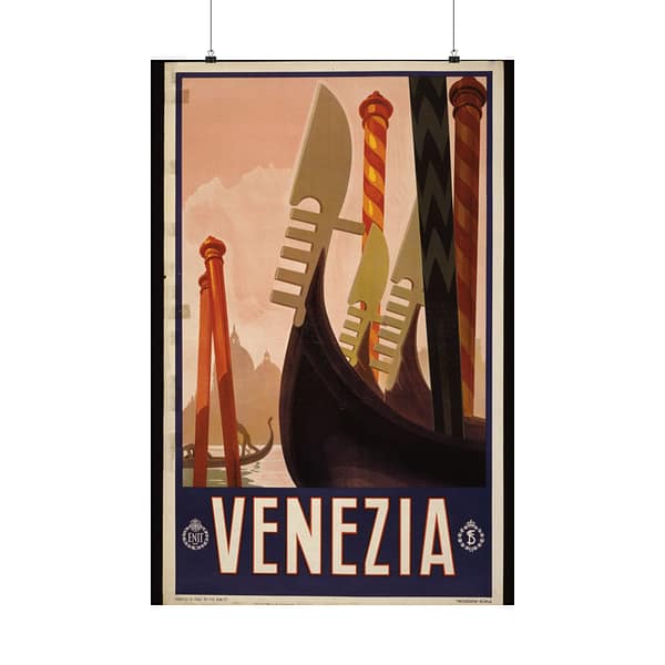 15382409159413059105_2048-1.jpeg Venezia (Venice), Italy – ENIT Italian National Tourist Board – Vintage Travel Poster Print