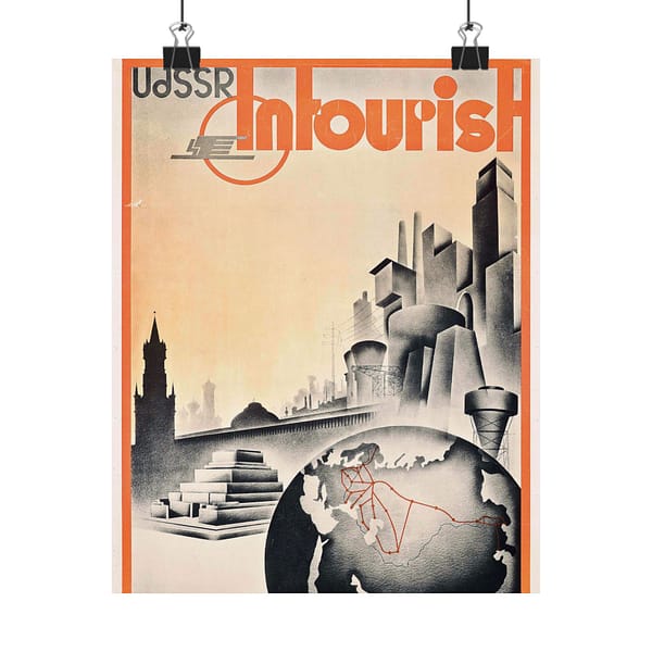 15512929264986019482_2048-1.jpeg UdSSR – Intourist (1935) – Vintage Travel Poster Print