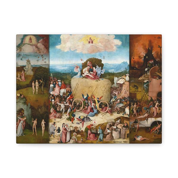15668056523229213266_2048-1.jpeg The Haywain Triptych – Hieronymus Bosch (c. 1510) – Renaissance Canvas Wall Art