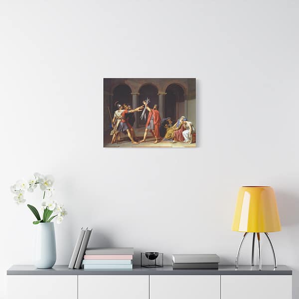 16414419946675626794_2048-1.jpeg Oath of the Horatii – Jacques-Louis David (1784) – Classical Canvas Print