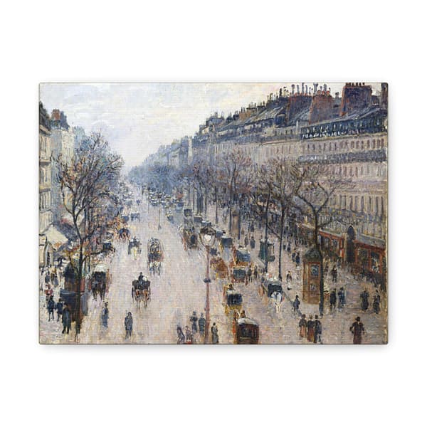 1653632283282453629_2048-1.jpeg Boulevard Montmartre on a Winter Morning – Camille Pissarro (1897) – Impressionist Canvas Print