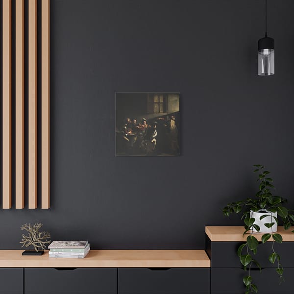 16624756356582778649_2048-1.jpeg The Calling of Saint Matthew – Caravaggio (c. 1599-1600) – Renaissance Canvas Print