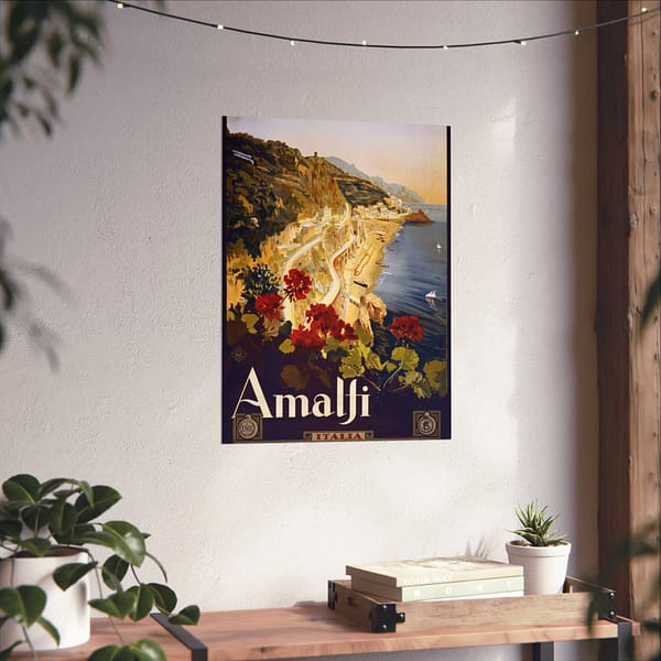 16710876783630626280_2048-1.jpeg Amalfi Coast, Italy – ENIT Italian National Tourist Board – Vintage Travel Poster Print