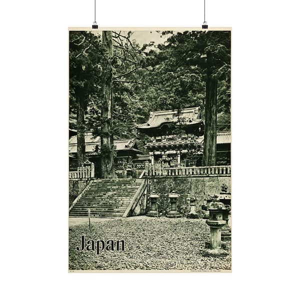 16781301236274140570_2048-1.jpeg Toshogu Shrine, Nikko – Japanese Government Railways (c. 1936) – Vintage Travel Poster Print