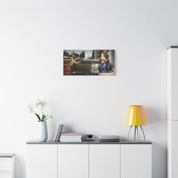 16799201886244113103_2048-1.jpeg The Annunciation – Leonardo da Vinci (c. 1472-76) – Renaissance Canvas Print