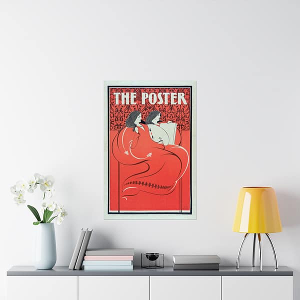 16846695512042043806_2048-1.jpeg The Poster, Miss Art and Miss Litho – Elisha Brown Bird (1896) – Art Nouveau Poster Print