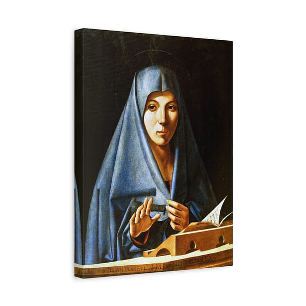 17348629471699548003_2048.jpeg Virgin of the Annunciation – Antonello da Messina (1476) – Renaissance Canvas Print