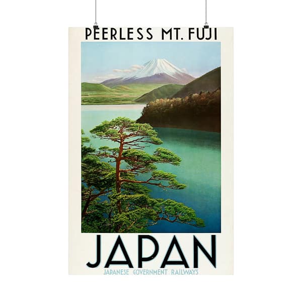 17390679153795736484_2048-1.jpeg Peerless Mt. Fuji – Japanese Government Railways (c. 1930s) – Vintage Travel Poster Print