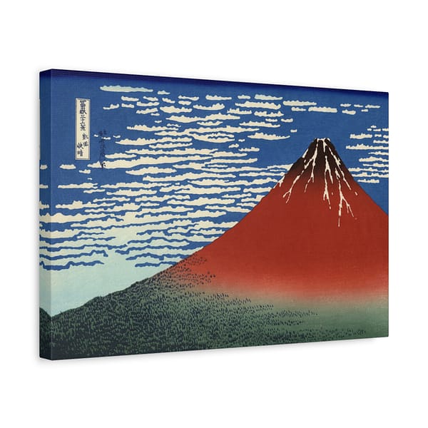 17562328176205803669_2048-1.jpeg Red Fuji (South Wind, Clear Sky) – Katsushika Hokusai (c. 1830-32) – Japanese Woodblock Canvas Print