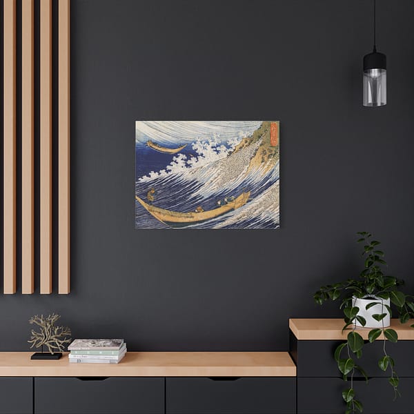 17569851473803192147_2048.jpeg Choshi in Shimosa Province - Katsushika Hokusai (1833) - Japanese Woodblock Canvas Print