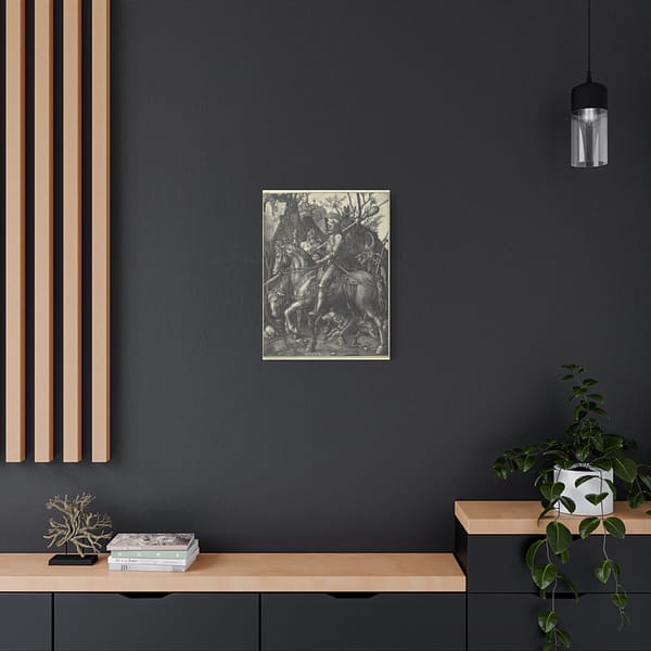 17661384651384122455_2048-1.jpeg Knight, Death, and the Devil – Albrecht Dürer (1513) – Renaissance Canvas Print