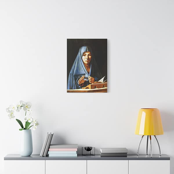 17754850234975476212_2048-1.jpeg Virgin of the Annunciation – Antonello da Messina (1476) – Renaissance Canvas Print