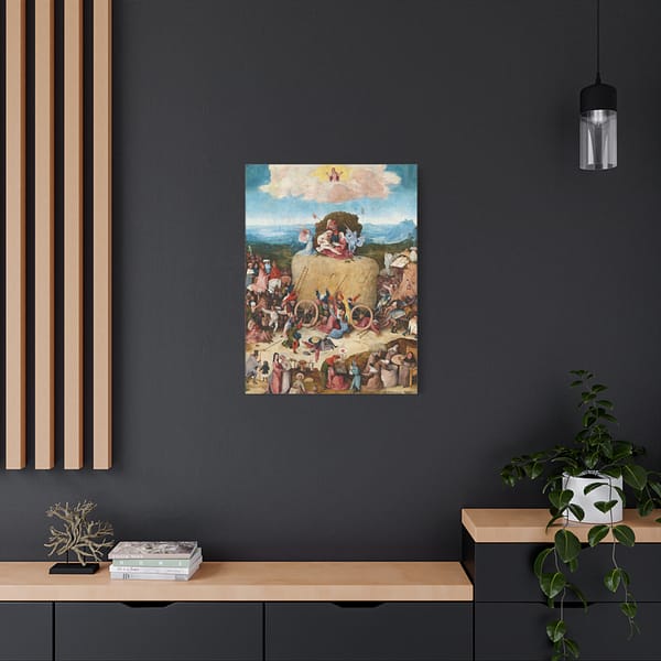 18005702731339414445_2048-1.jpeg The Haywain Triptych (central panel) – Hieronymus Bosch (c. 1510) – Renaissance Canvas Print